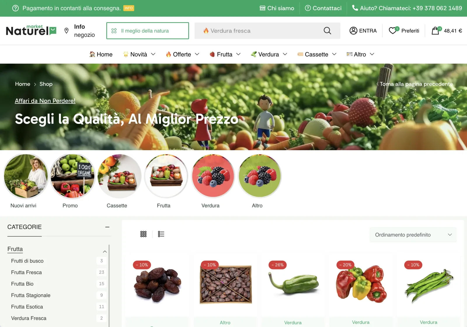 Naturel Market — Développement Web