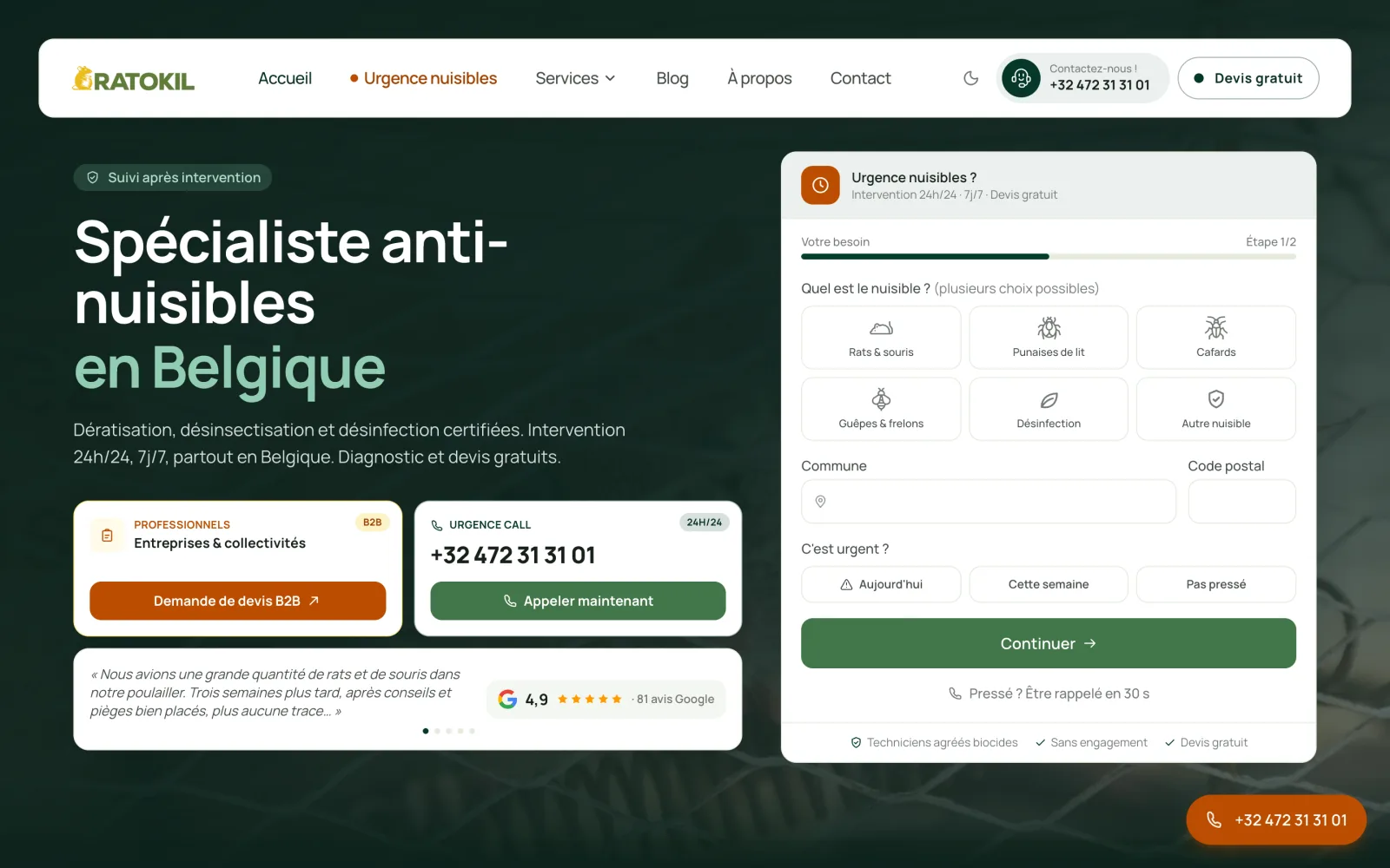 Ratokil — Développement Web